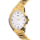 Q&Q goudkleurig stainless steel herenhorloge C10A-052PY