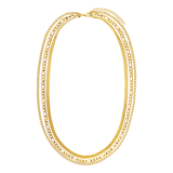 Stainless steel goldplated ketting voor dames