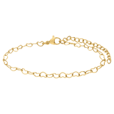 Armbänder aus Edelstahl, vergoldet, Mutter/Tochter, Herz
