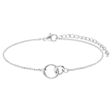 Stainless steel armbanden Moeder/Dochter 2 cirkels