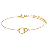 Stainless steel goldplated armbanden set voor dames