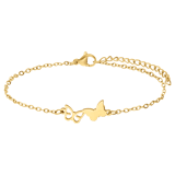 Armbänder aus Edelstahl, vergoldet, Mutter/Tochter
