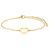 Armbänder aus Edelstahl, vergoldet, Mutter/Tochter