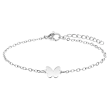 Armbänder aus Edelstahl, Mutter/Tochter, Schmetterling