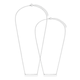 Halskette aus Edelstahl, Mutter/Tochter, Stange/Stange