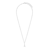Stainless steel ketting closed forever met letter A