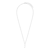 Halskette aus Edelstahl, Closed-Forever-Glied, mit Buchstabe „J“