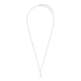 Halskette aus Edelstahl, Closed-Forever-Glied, mit Buchstabe „N“