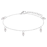 Armbandset aus Edelstahl mit Perle