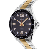 Lorus zweifarbige Solar-Armbanduhr für Herren RX363AX9