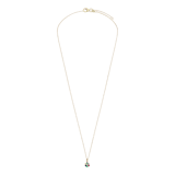 Collier, 585 Gold, Blume, Diamant (0,025 ct)