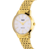 Q&Q goudkleurig dames horloge parelmoer