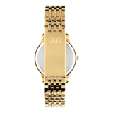Q&Q goudkleurig dames horloge parelmoer