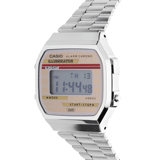 casio retro horloge zilver A168WEHA-9AEF