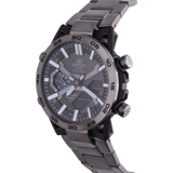 Edifice Uhr mit Armband aus Edelstahl, Gun (Grau), ECB-2000DC-1AEF