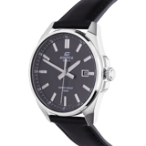 Edifice Uhr mit Armband aus Leder, Schwarz, EFV-150L-1AVUEF