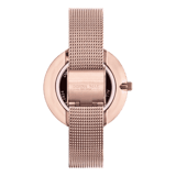 Donna Mae Uhr mit Armband aus Mesh, roséfarben