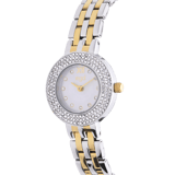 Regal Geschenkset Armbanduhr mit kostenloser Halskette, zweifarbig
