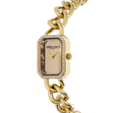 Donna Mae horloge goudkleurig schakelband