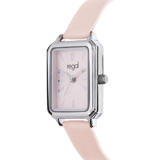 Regal dames horloge met perzikkleurig band