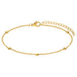 Stainless steel goldplated enkelbandje voor dames