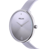 Donna Mae, Uhr mit Lederband, Grau und Zirkonia