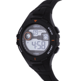 Lorus Digitaluhr mit Silikonarmband, Schwarz, R2381PX9