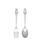 Kinderbesteck aus rostfreiem Stahl, Miffy, zweiteilig.