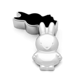 Versilberte Zahn- oder Haarlockendose Miffy