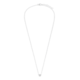 Zilveren kinderketting bloem