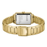 Cluse – Armbanduhr für Damen „Fluette“, Edelstahl, Gold mit Grün
