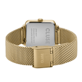 CLUSE - La Tétragone horloge meshband goudkleurig en groen