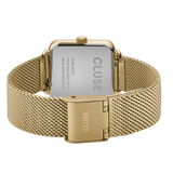 CLUSE - La Tétragone horloge goudkleurig mesh band