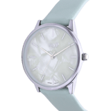 Regal Damen-Armbanduhr, Grün, Zifferblatt in Perlmuttoptik