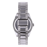 Regal heren horloge staal met groene wijzerplaat