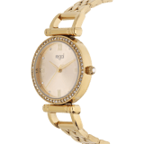 Regal Damen-Armbanduhr, goldfarben, mit Zirkonia
