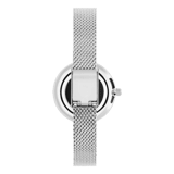 Regal dames horloge zilverkleurig, drie rijen zirkonia