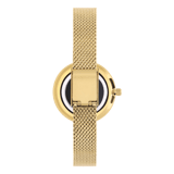 Regal dames horloge goldplated, drie rijen zirkonia