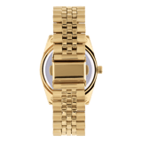 Regal horloge goudkleurig met zwarte wijzerplaat