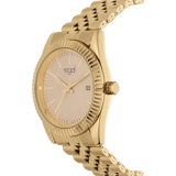 Regal horloge goudkleurig met goudkleurige wijzerplaat