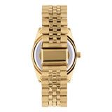 Regal horloge goudkleurig met goudkleurige wijzerplaat