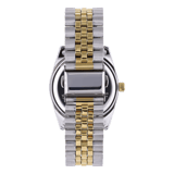 Regal Armbanduhr, zweifarbig, mit blauem Zifferblatt
