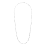 Zilveren ketting paperclip