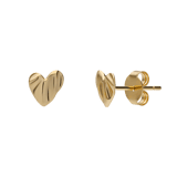 Zilveren goldplated cadeauset hart met parel voor dames