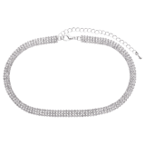 Bijoux zilverkleurige cadeauset met plating voor dames