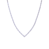 Silberfarbenes Modeschmuckset, Halskette und Ohrringe, DU
