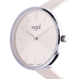 Regal Damen-Armbanduhr mit Band in Pfirsich