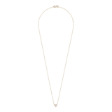 Halskette aus 585er Gold, 3 Zirkoniasteine