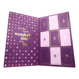Adventskalender staal goldplated