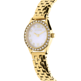 IVY N ROX stainless steel horloge goudkleurig met zirkonia